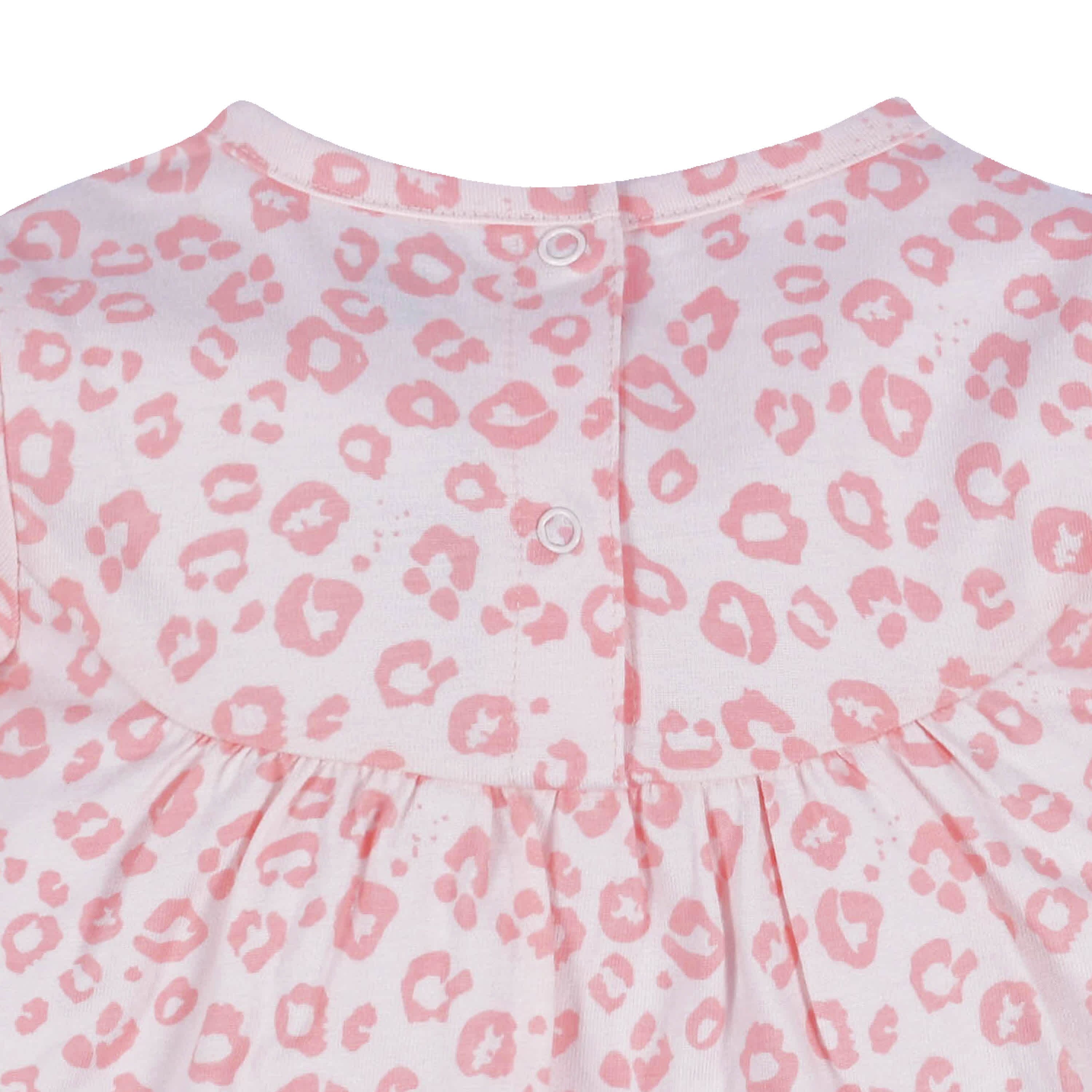 2-Piece Baby Girls Leopard Long Sleeve Dress & Leggings Set