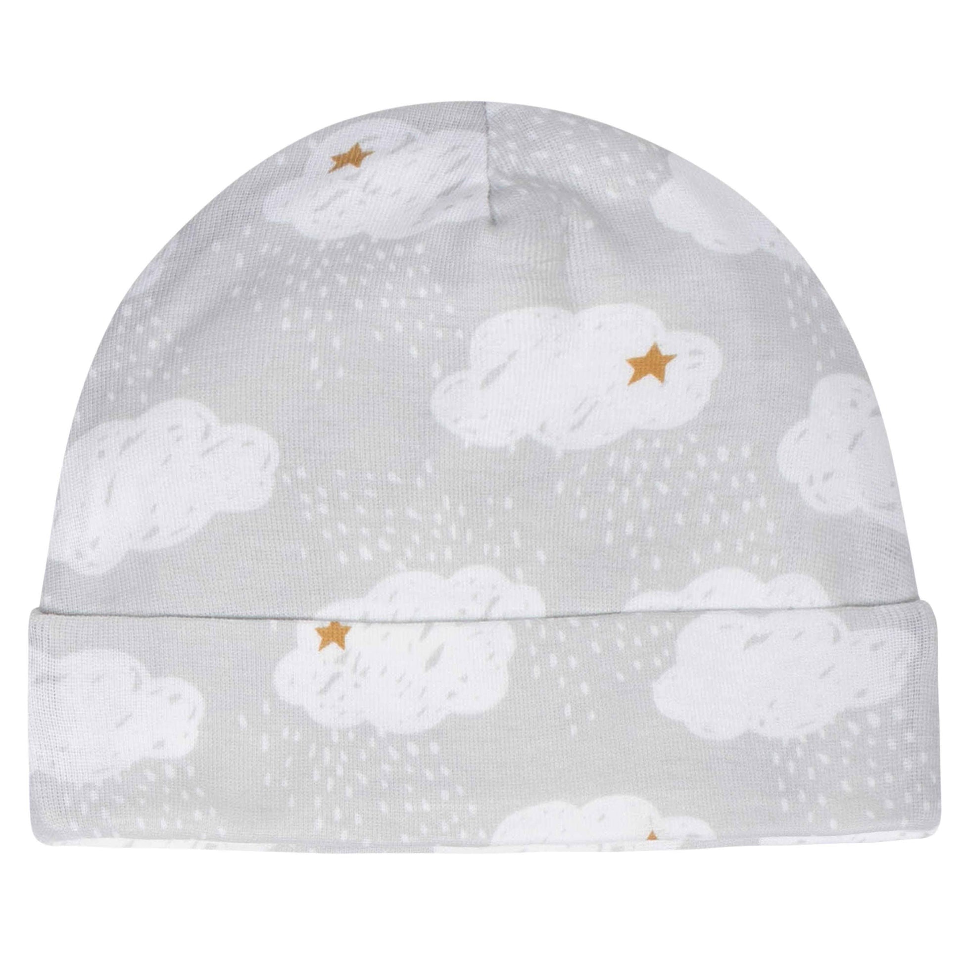 8-Piece Baby Neutral Sheep Caps & Mittens Set-Gerber Childrenswear