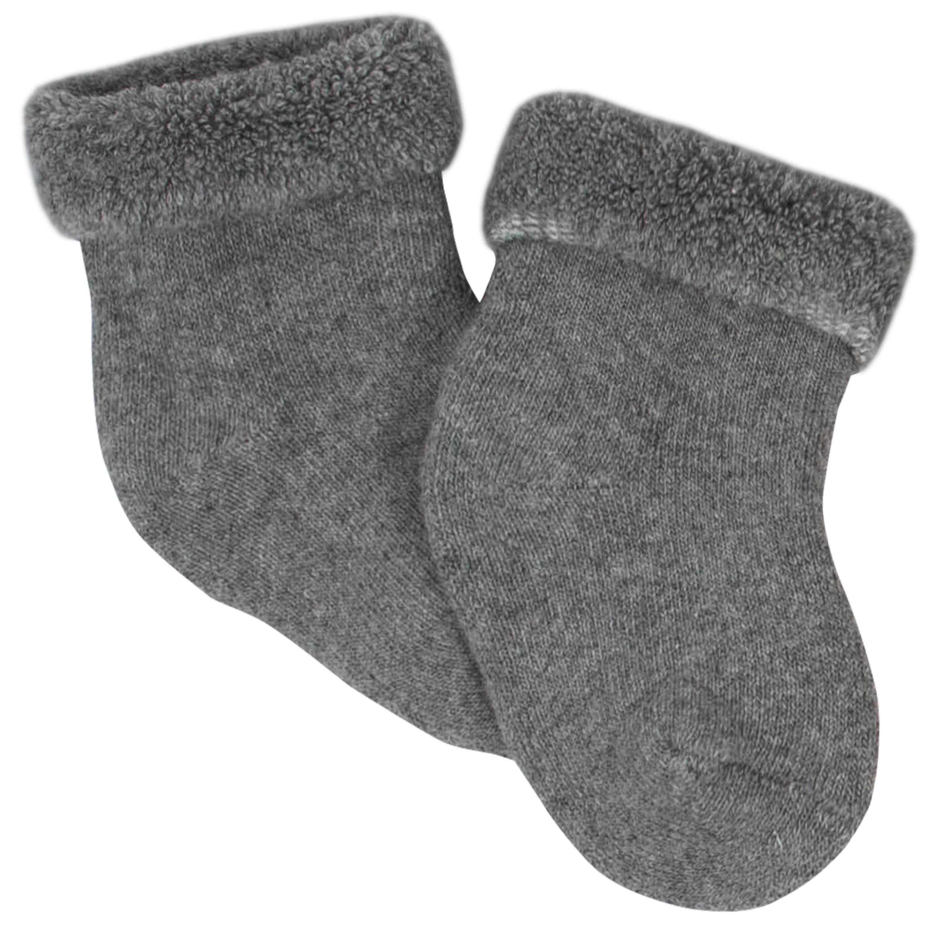 Gerber® 6-Pack Baby Boys Tiger Wiggle-Proof® Terry Bootie Socks-Gerber Childrenswear