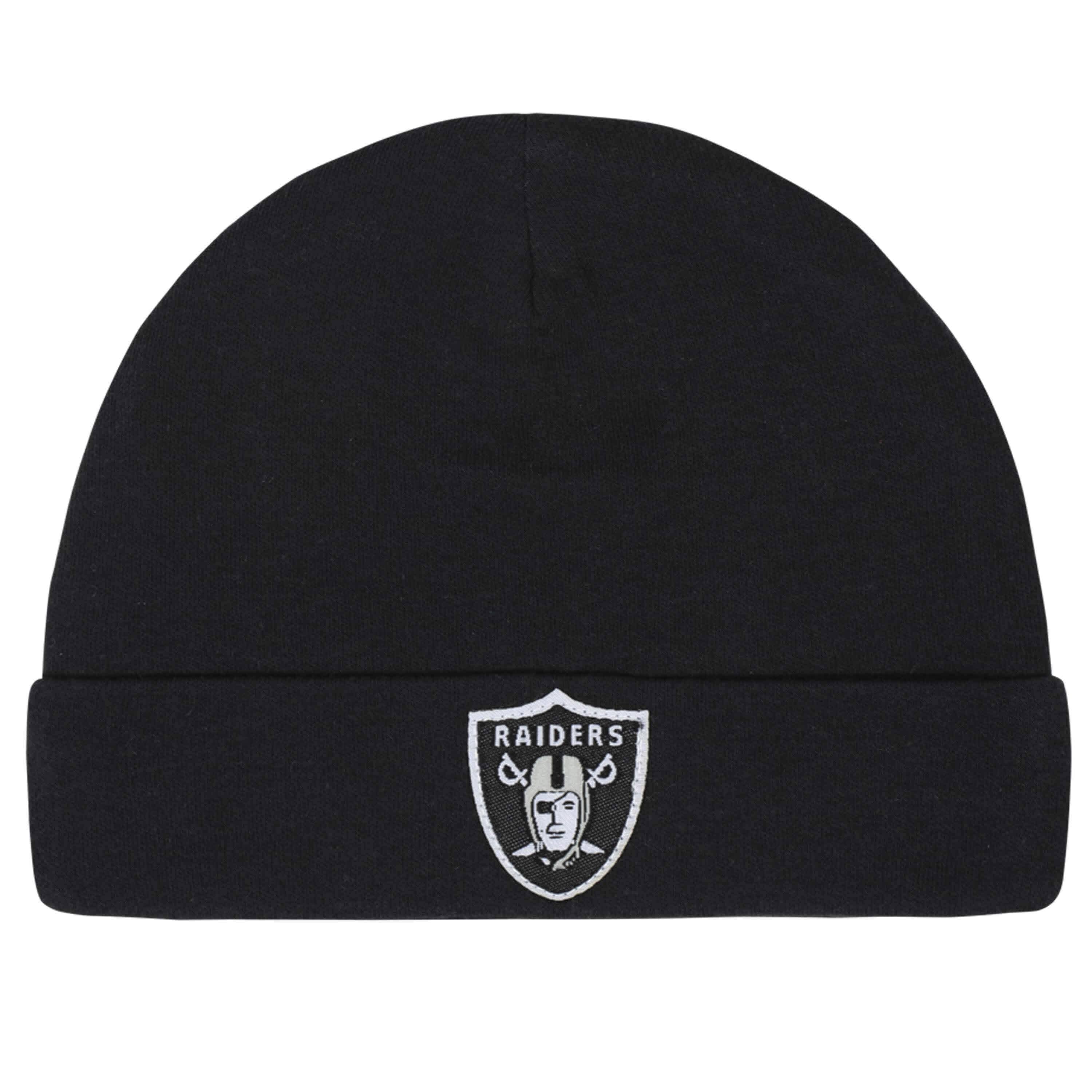 Las Vegas Raiders 3-Piece Baby Boys Bodysuit, Pant, and Cap Set-Gerber Childrenswear