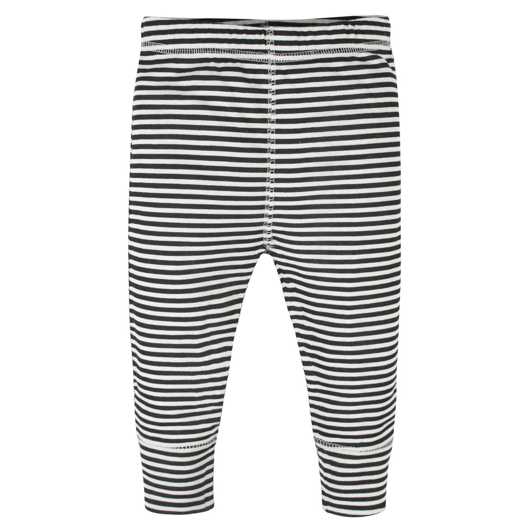 4-Pack Baby Boys Black Stripes Pants-Gerber Childrenswear