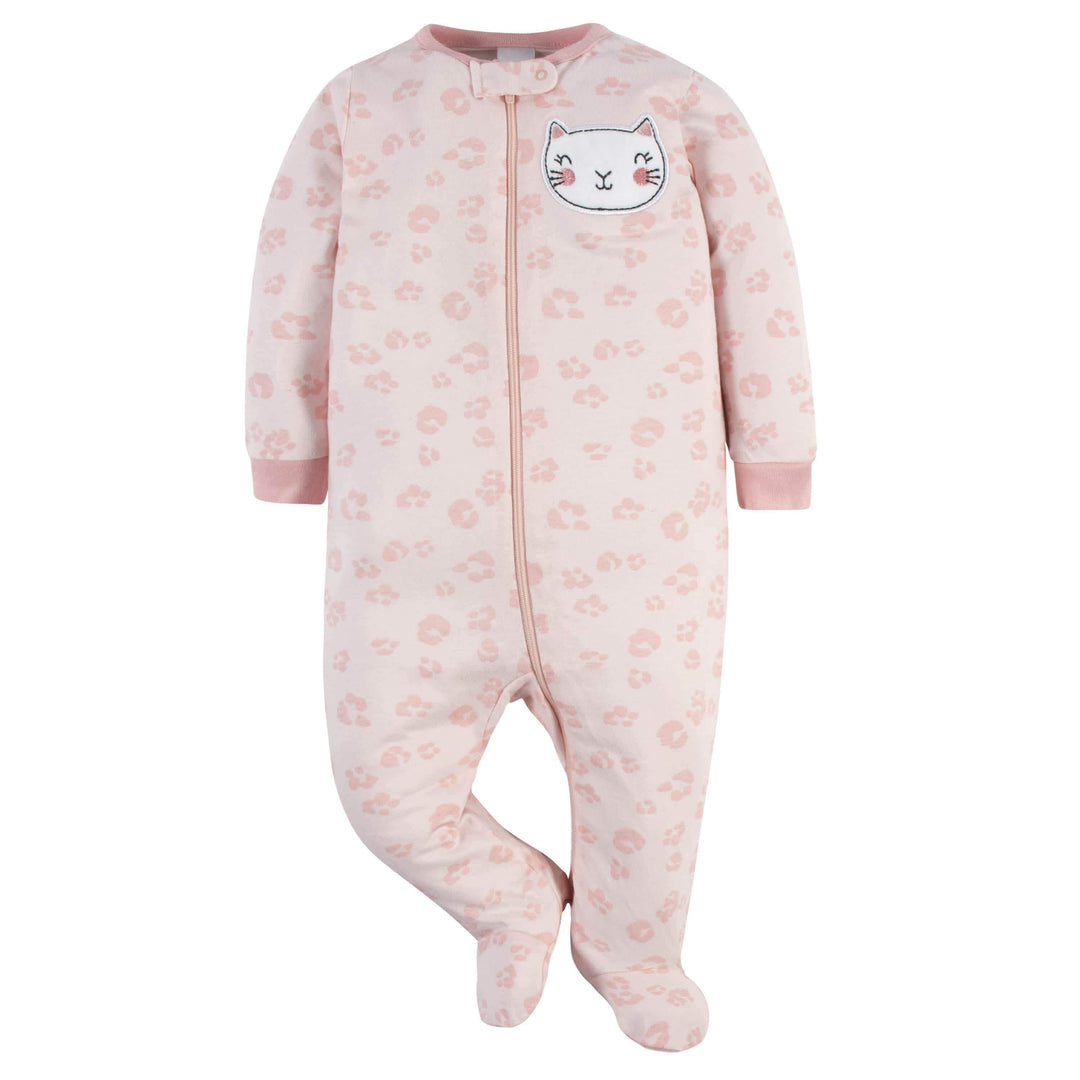 Baby Girls Purrfectly Cute Sleep 'N Play-Gerber Childrenswear