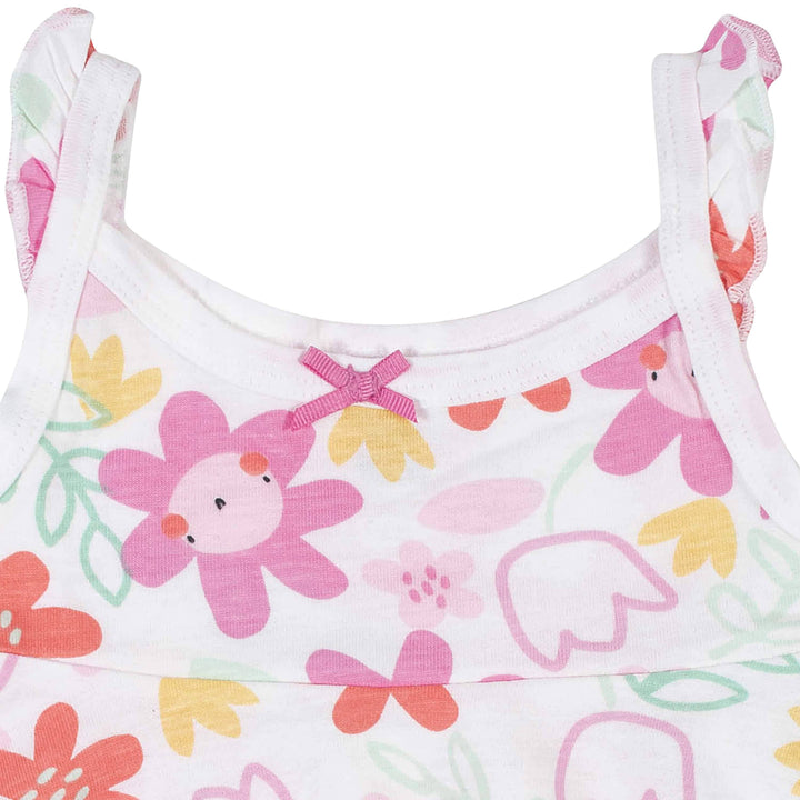 3-Piece Baby & Toddler Girls Garden Dress, Diaper Cover & Sun Hat Set-Gerber Childrenswear