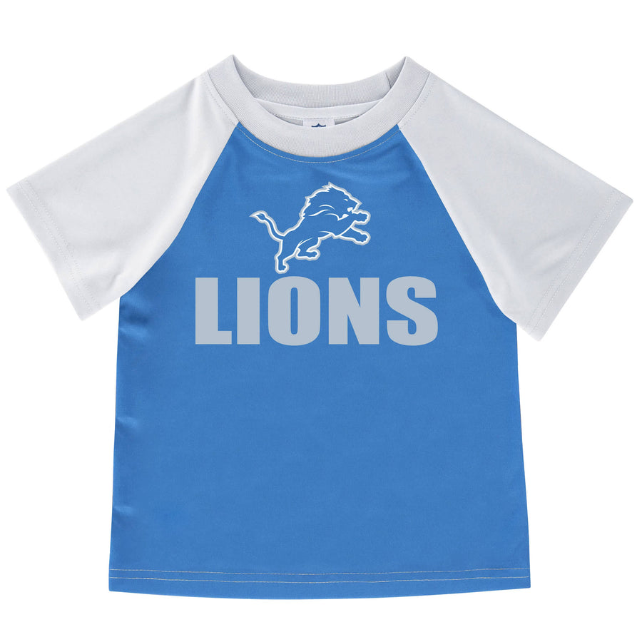 Detroit Lions Boys Short Sleeve Tee Shirt-Gerber Childrenswear
