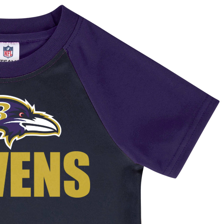 Baltimore Ravens Baby Boys Short Sleeve Tee Shirt-Gerber Childrenswear