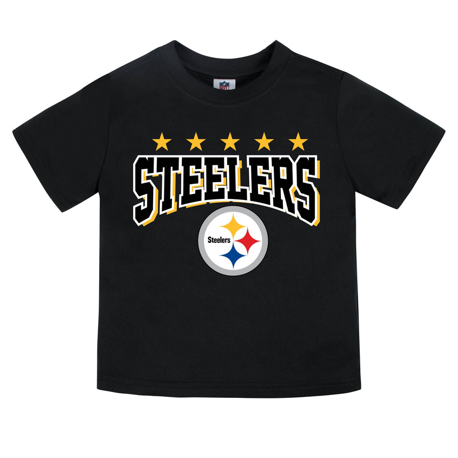 Pittsburgh Steelers Boys Short Sleeve Tee Shirt-Gerber Childrenswear