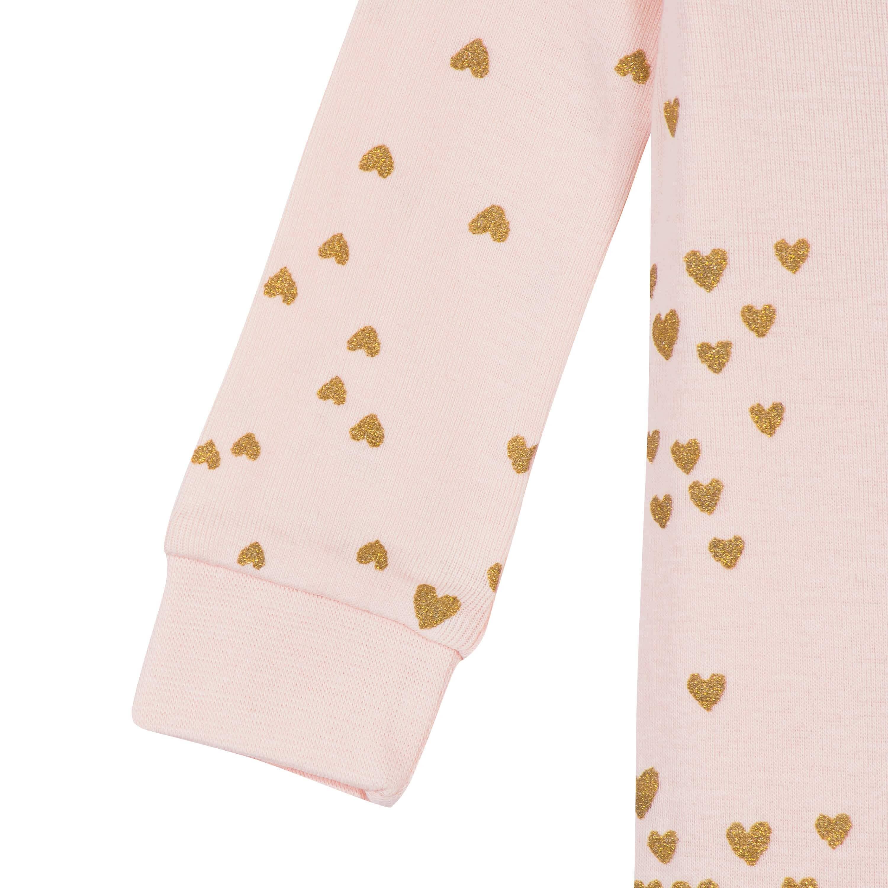 4-Pack Baby & Toddler Girls Llamas & Love Snug Fit Footed Cotton Pajamas-Gerber Childrenswear