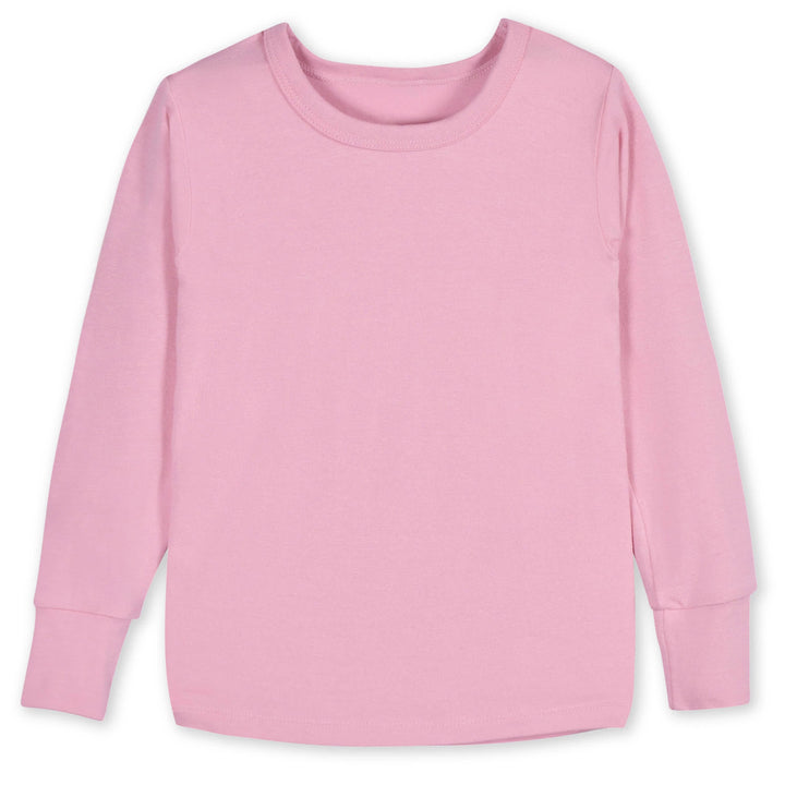 2-Piece Infant & Toddler Girls Sea Pink Buttery-Soft Viscose Made from Eucalyptus Snug Fit Pajamas