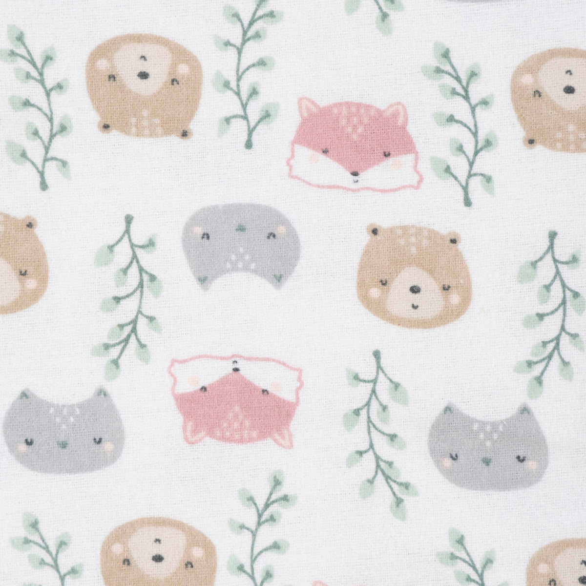 5-Pack Baby Girls Woodland Critters Flannel Receiving Blankets-Gerber Childrenswear