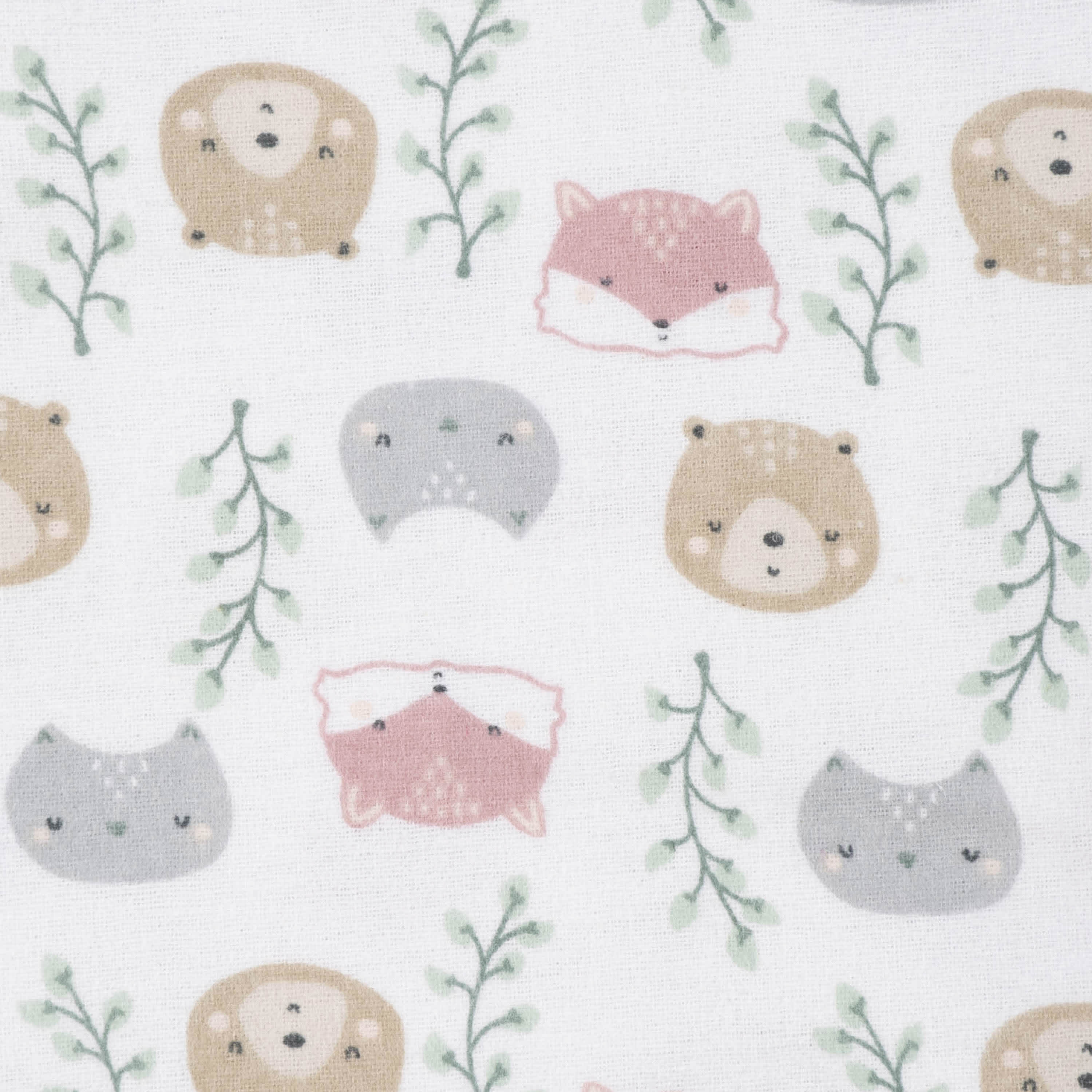 5-Pack Baby Girls Woodland Critters Flannel Receiving Blankets-Gerber Childrenswear