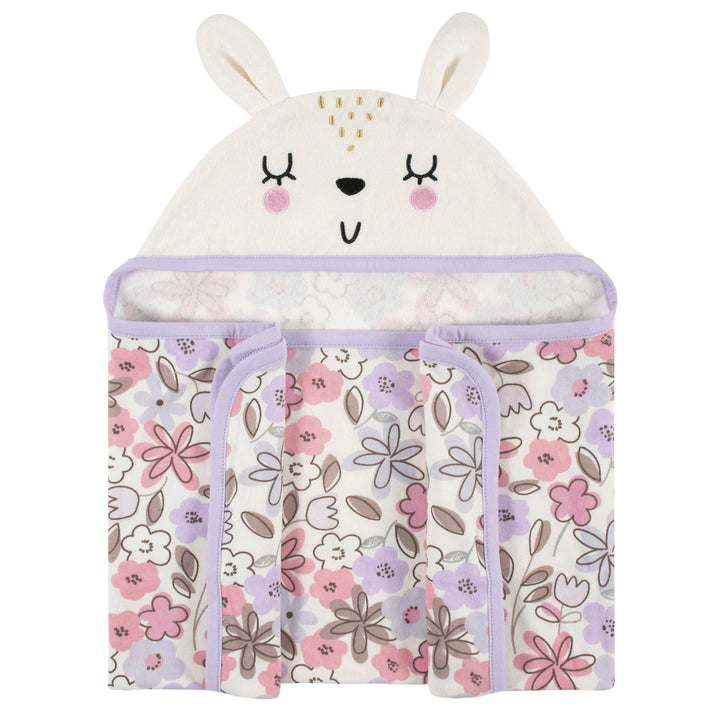 Girls Bunny Ballerina Bath Wrap-Gerber Childrenswear