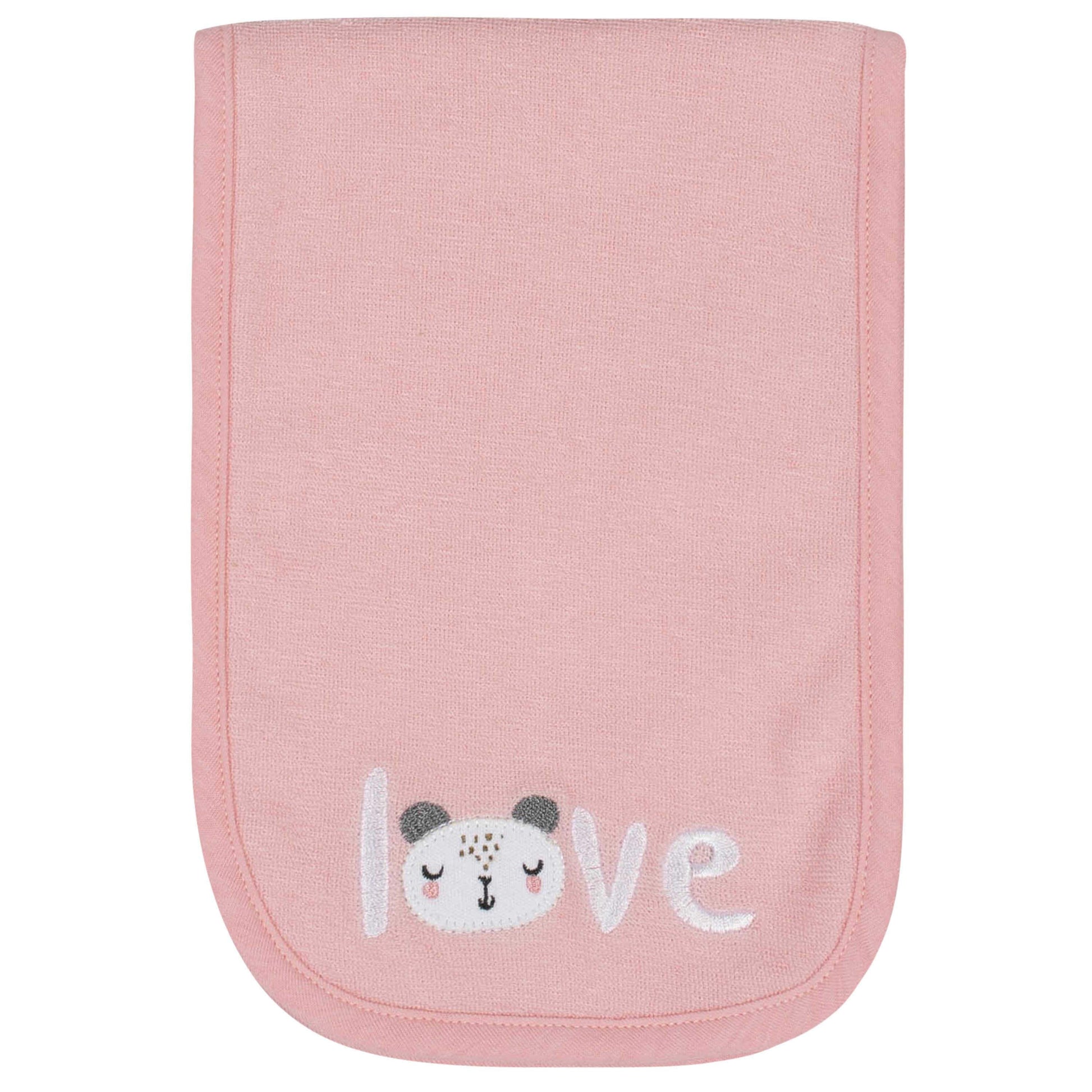 6-Piece Baby Girls Bear Terry Bibs & Burp Cloths Set-Gerber Childrenswear