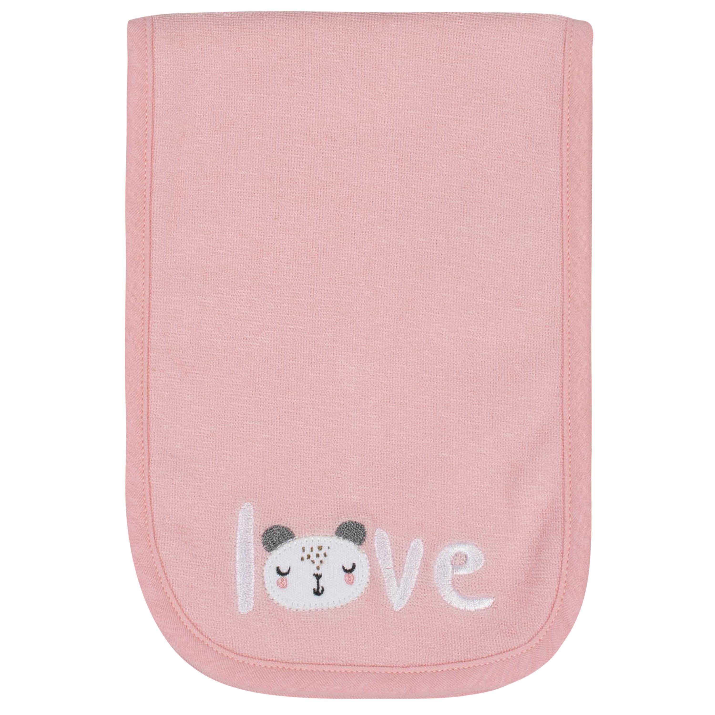 6-Piece Baby Girls Bear Terry Bibs & Burp Cloths Set-Gerber Childrenswear