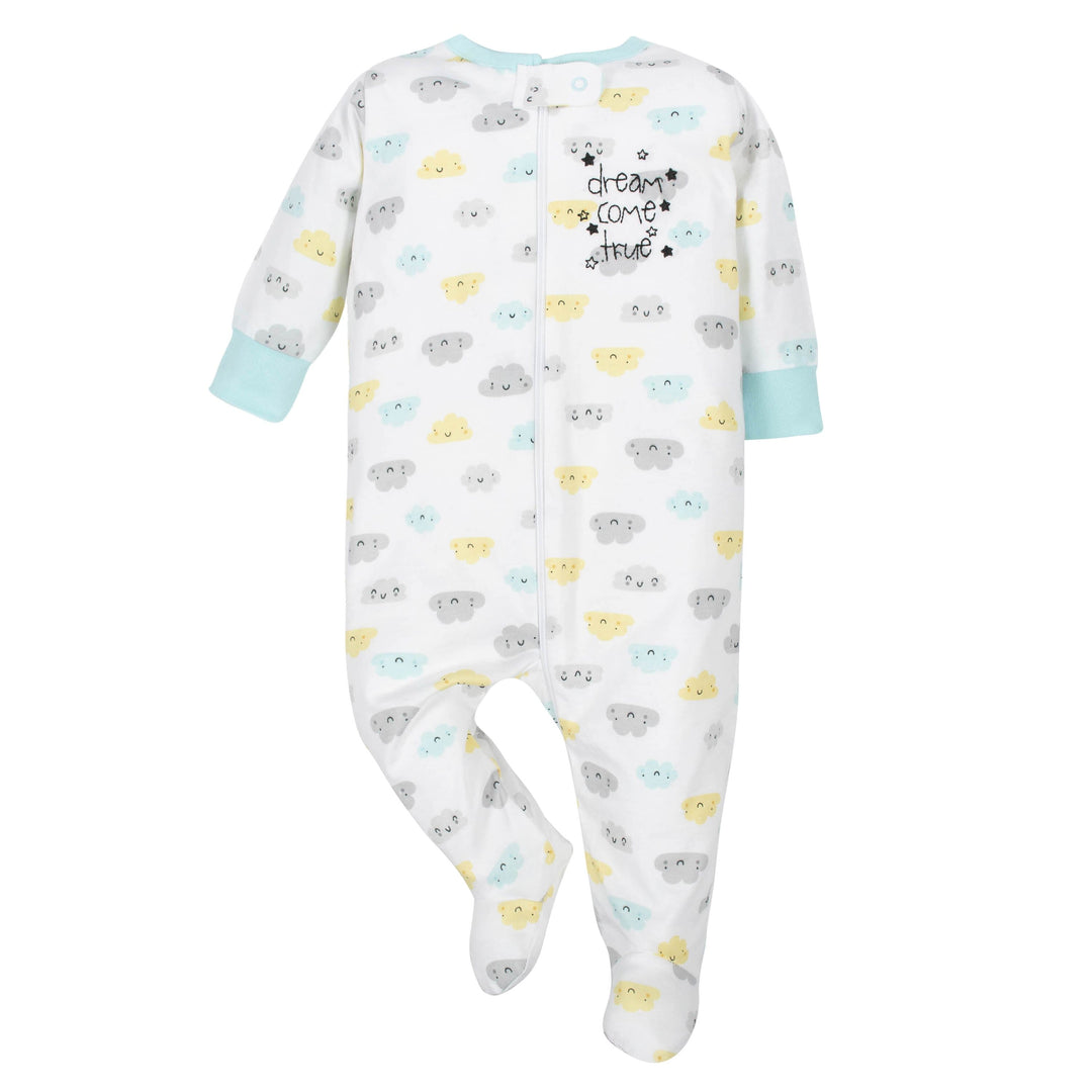 Gerber® Baby Neutral White Clouds Sleep 'n Play-Gerber Childrenswear