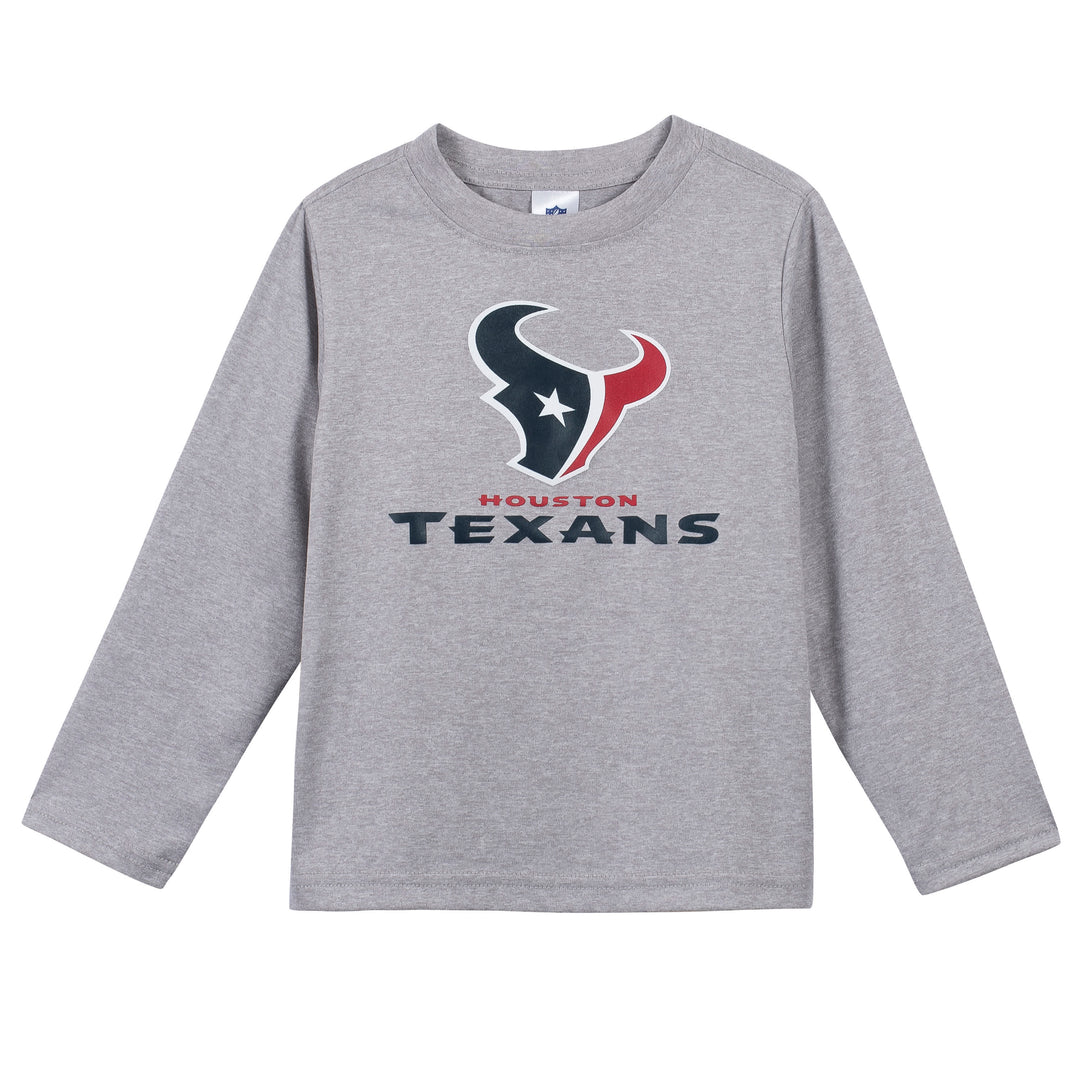NFL Houston Texans Boys Long Sleeve Tee Shirt - 12mo