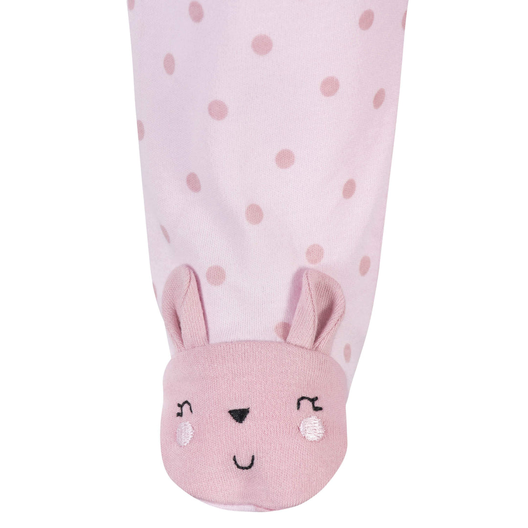 Gerber® Organic 2-Pack Baby Girls Bunny Sleep 'N Play-Gerber Childrenswear