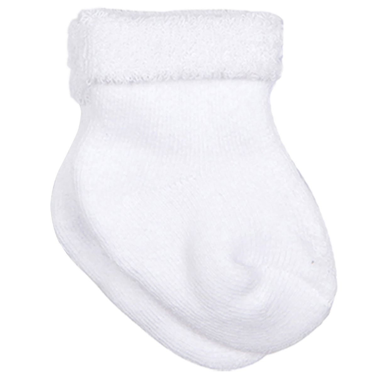 10-Pack Baby Girls Garden Floral & White Wiggle Proof® Socks