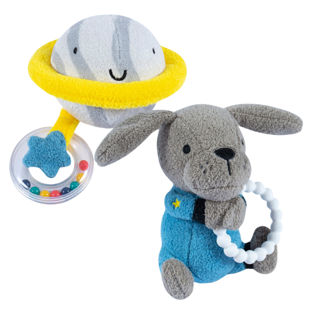2-Piece Baby Boys Space Rattle and Teether Set – Gerber Childrenswear