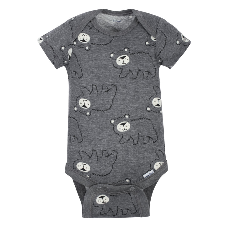 5-Pack Baby Boys Bear Short Sleeve Onesies® Bodysuits-Gerber Childrenswear