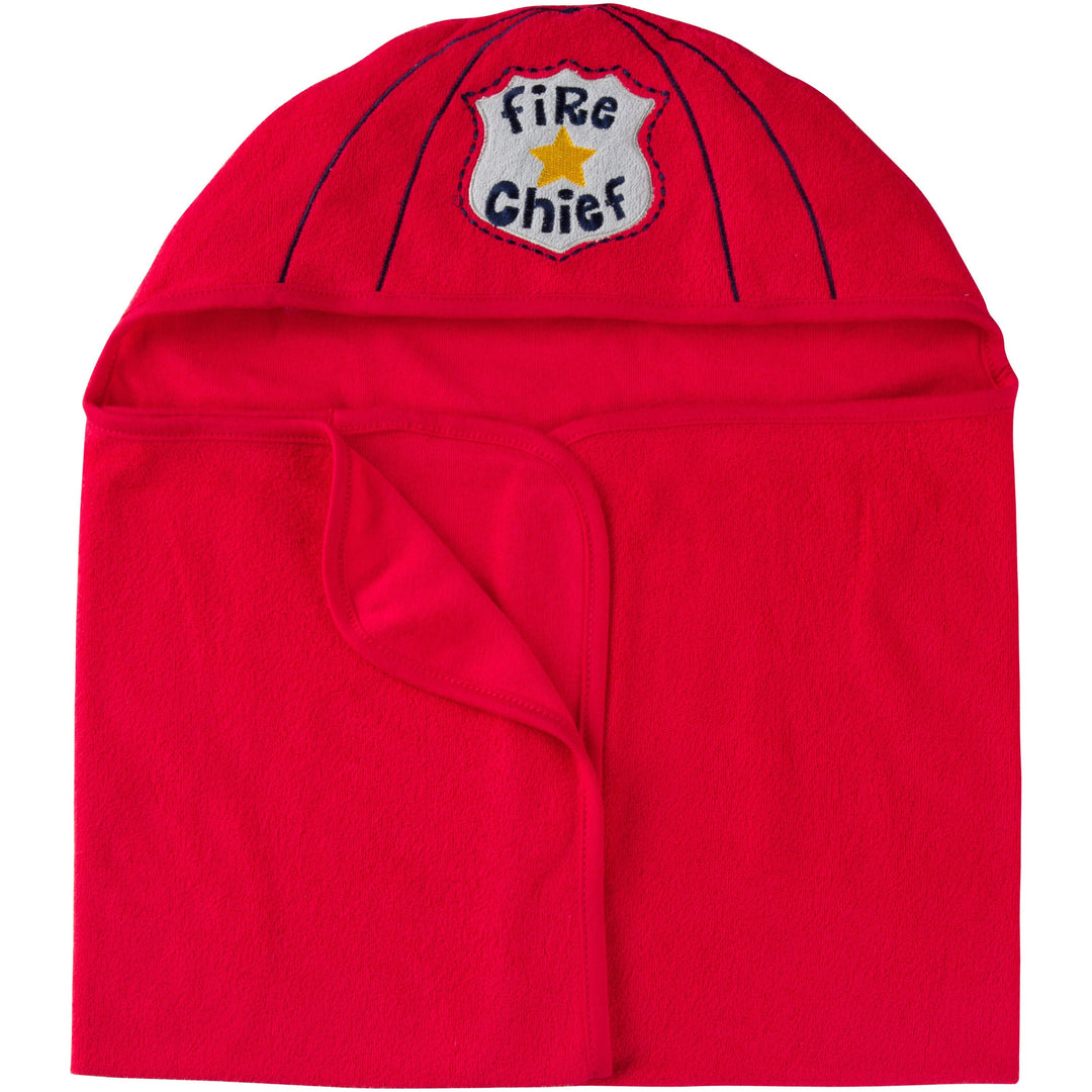 Gerber Baby Boys' Red Fire Chief Hooded Bath Towel-Gerber Childrenswear