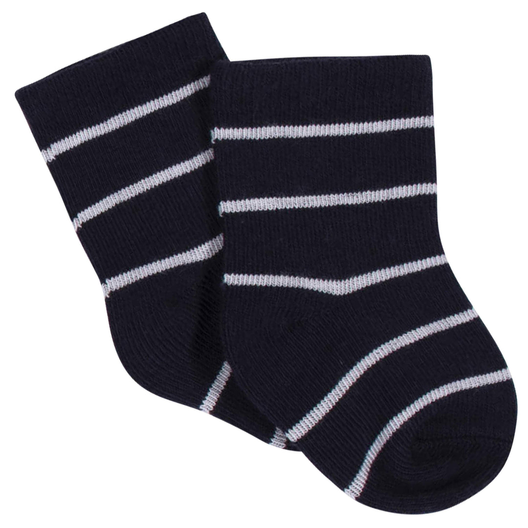 8-Pack Baby Boys' Sea Animals Wiggle-Proof® Jersey Crew Socks-Gerber Childrenswear