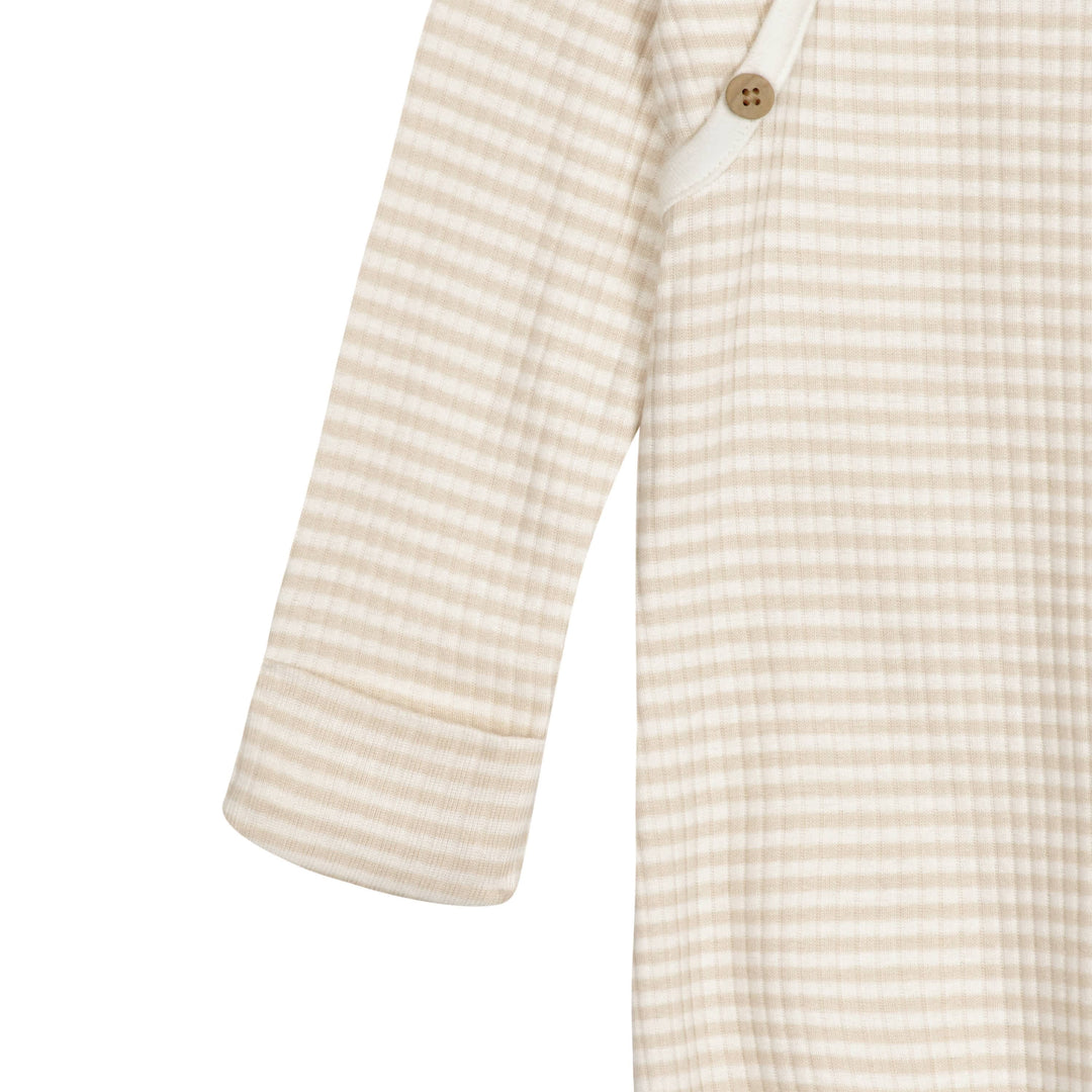 Baby Neutral Almond Stripe Gown