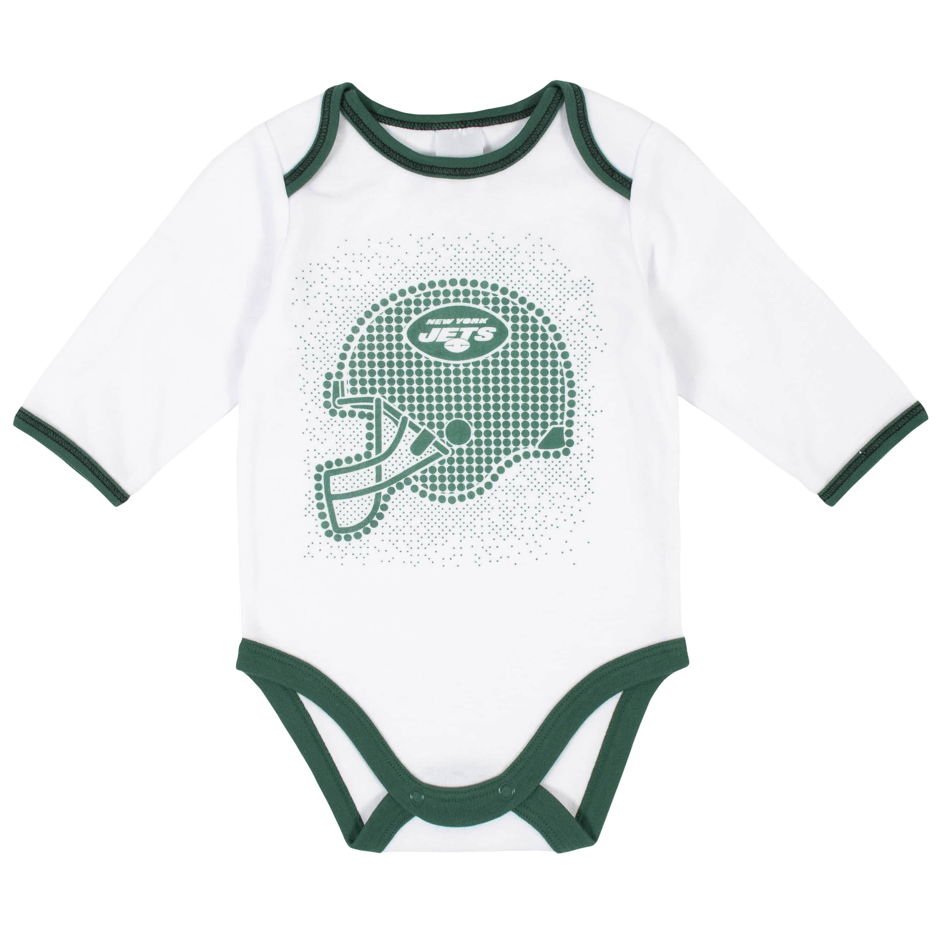 New York Jets 3-Piece Baby Boys Bodysuit, Pant, and Cap Set-Gerber Childrenswear