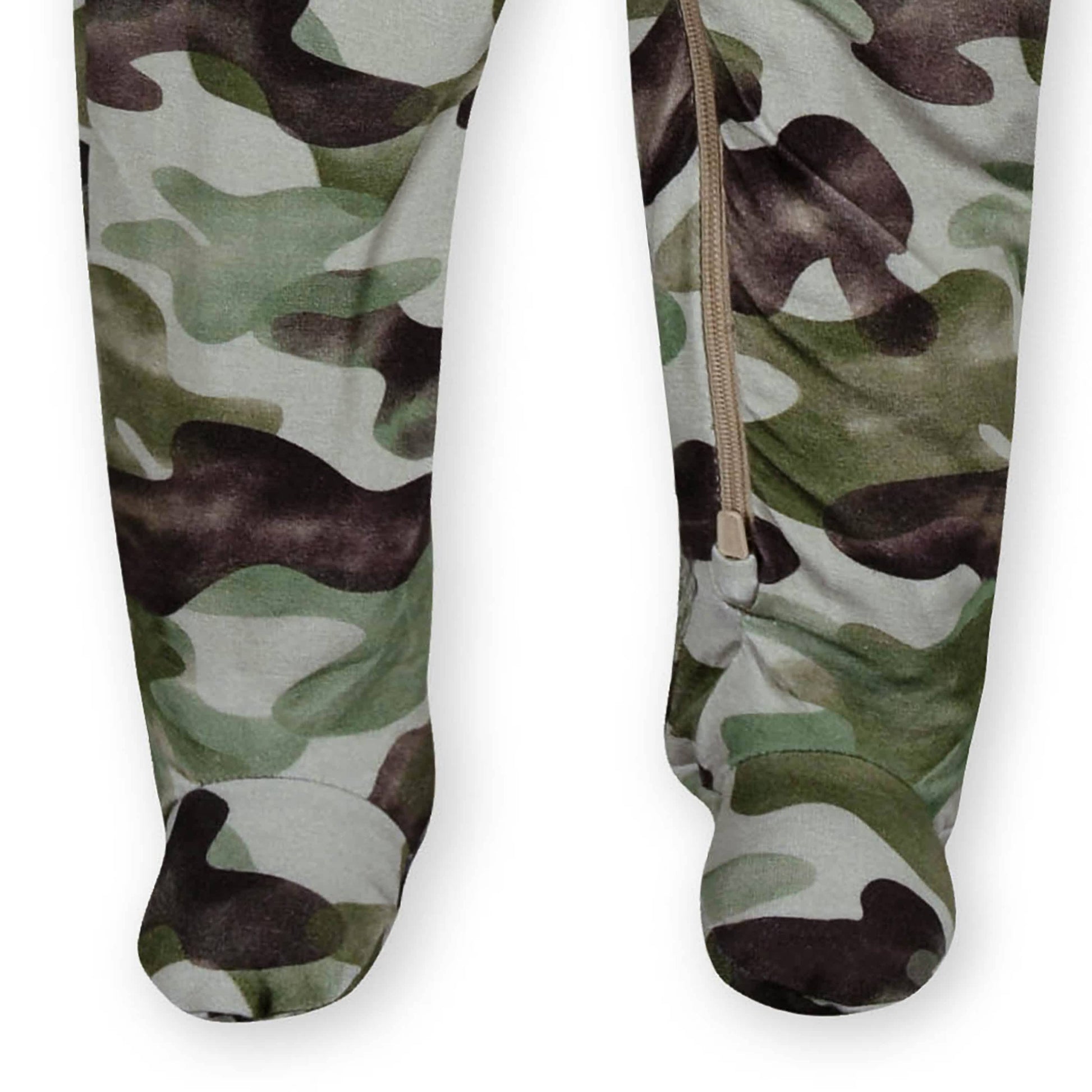 Baby & Toddler Boys Camo Buttery-Soft Viscose Made from Eucalyptus Snug Fit Footed Pajamas