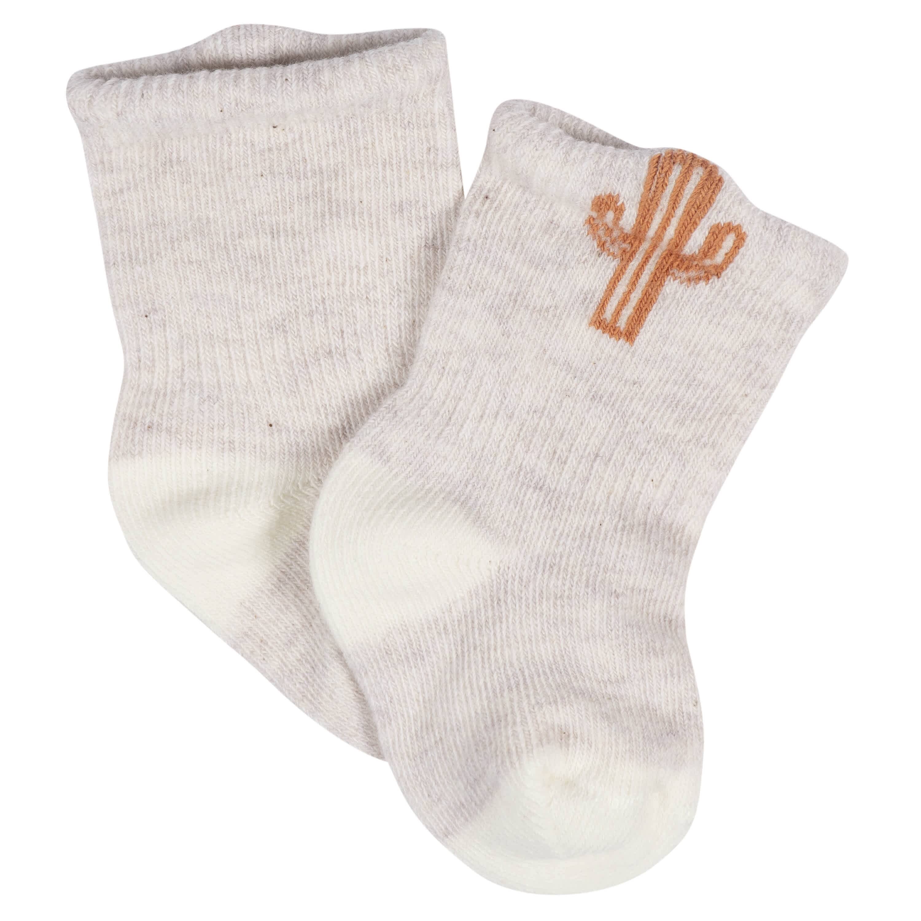 8-Pack Baby Neutral Southwest Jersey Wiggle Proof® Socks