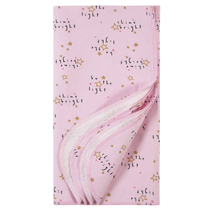 4-Pack Girls Princess Flannel Receiving Blankets-Gerber Childrenswear