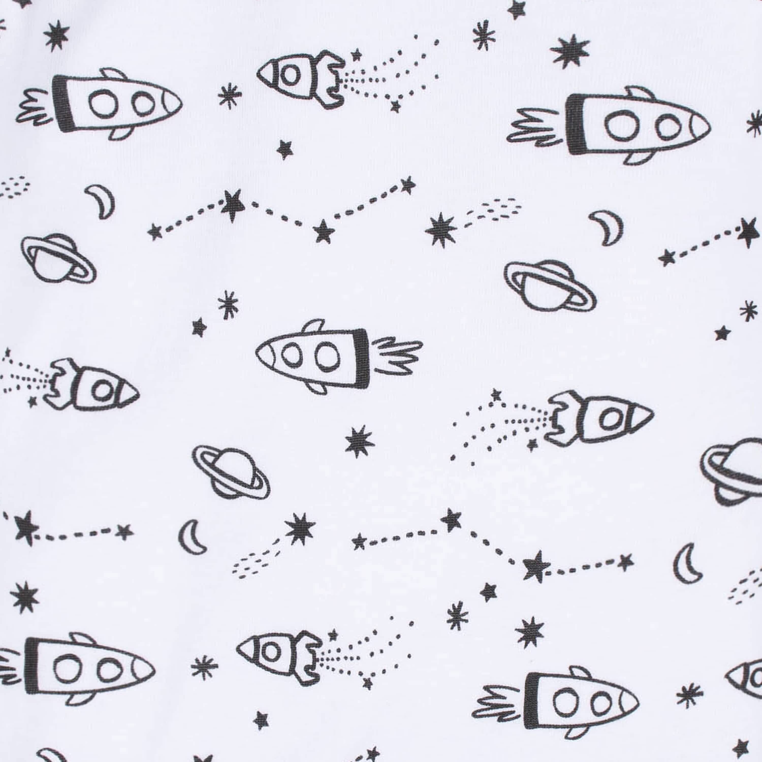 4-Pack Baby Boys Space Gowns