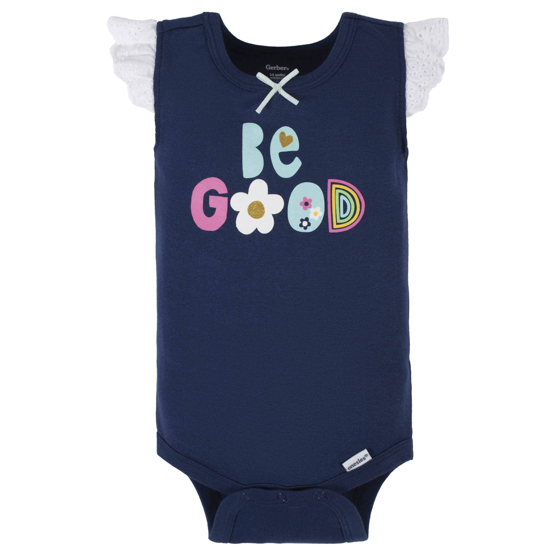 4-Pack Baby Girls Unicorn Tank Onesies® Bodysuits-Gerber Childrenswear