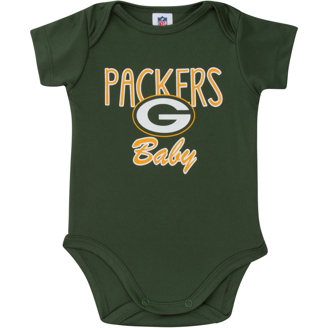 Green Bay Packers Baby Boy Short Sleeve Bodysuit-Gerber Childrenswear