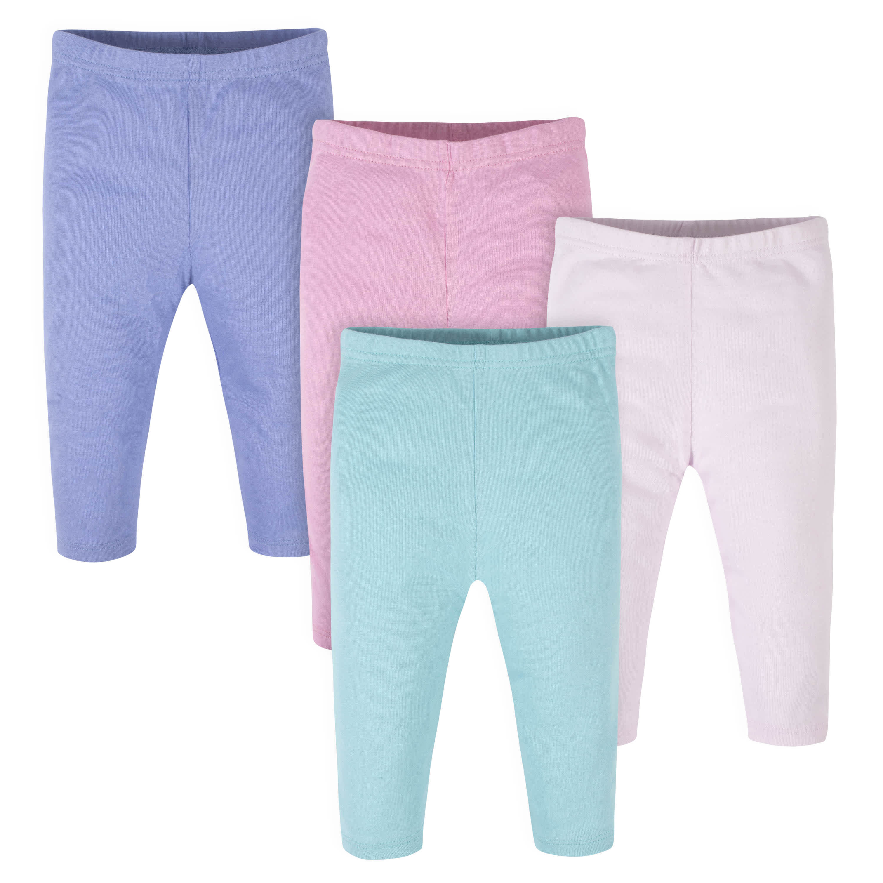 4-Pack Baby Girls Pastel Pants-Gerber Childrenswear