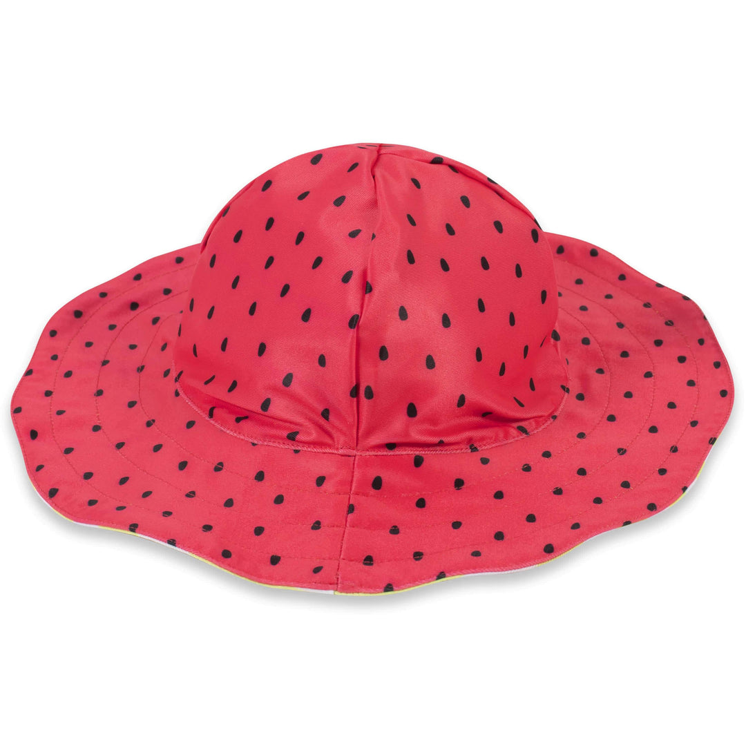 3-Piece Girls Watermelon Swim Bottoms, Rash Guard, & Hat Bundle-Gerber Childrenswear
