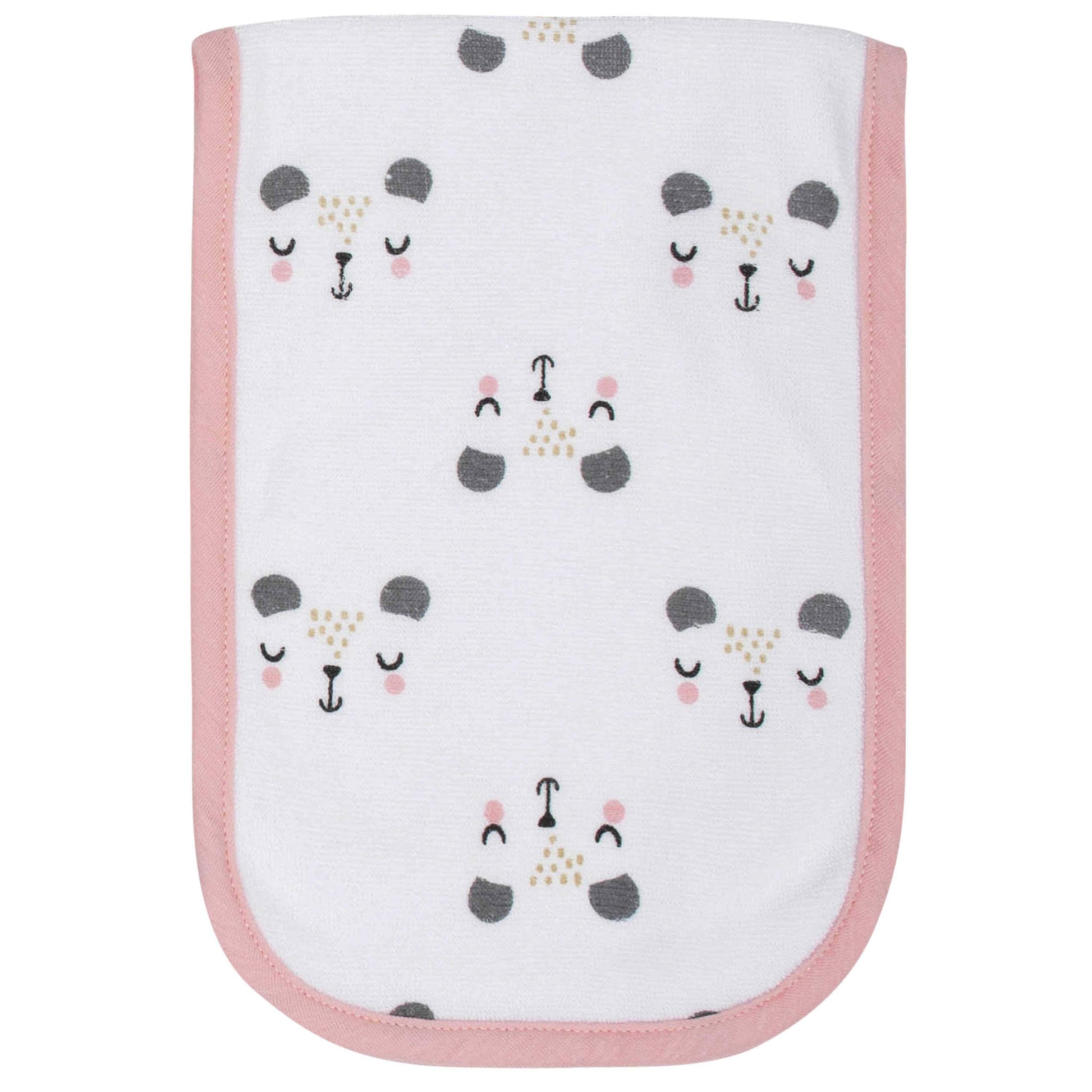 6-Piece Baby Girls Bear Terry Bibs & Burp Cloths Set-Gerber Childrenswear