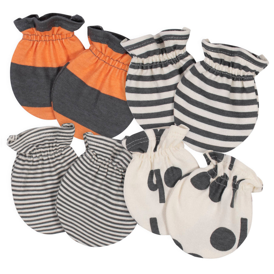 4-Pack Baby Boys Bicycle Organic Mittens-Gerber Childrenswear