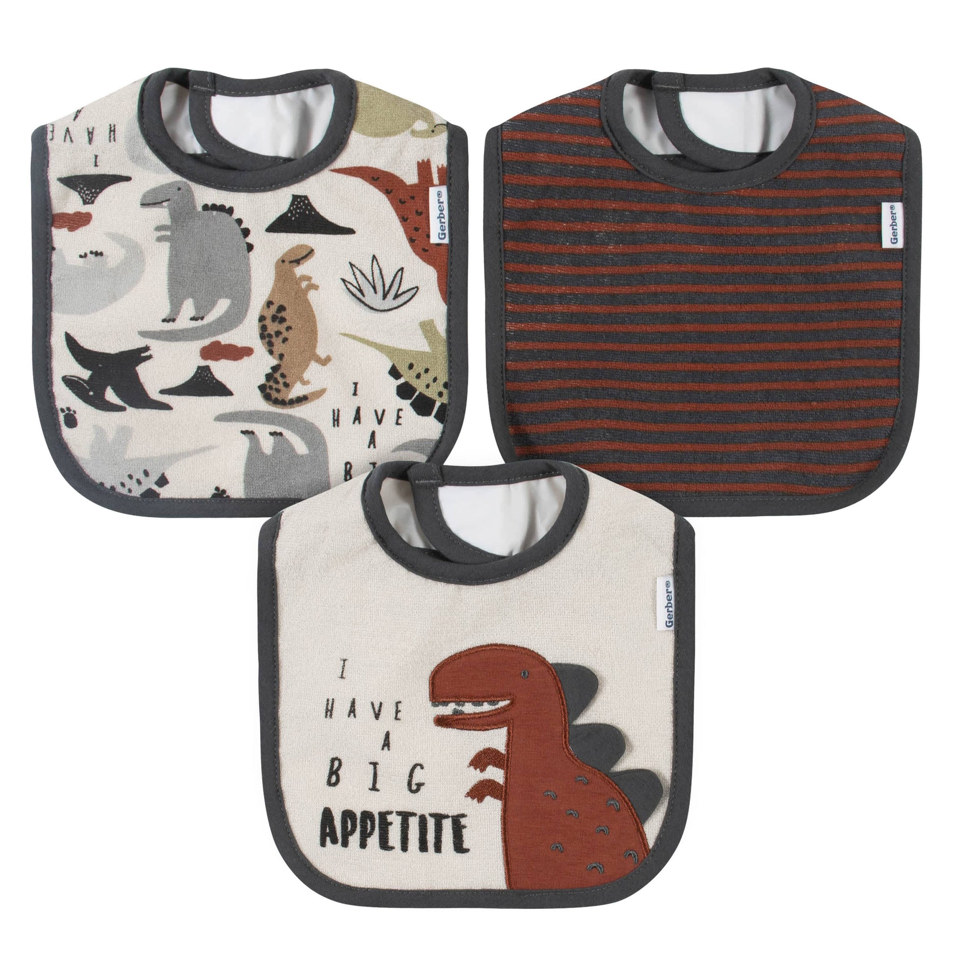 21-Piece Baby Boys Dino Terry Bib, Burpcloth, Mittens, Cap and Bootie Sock Set-Gerber Childrenswear