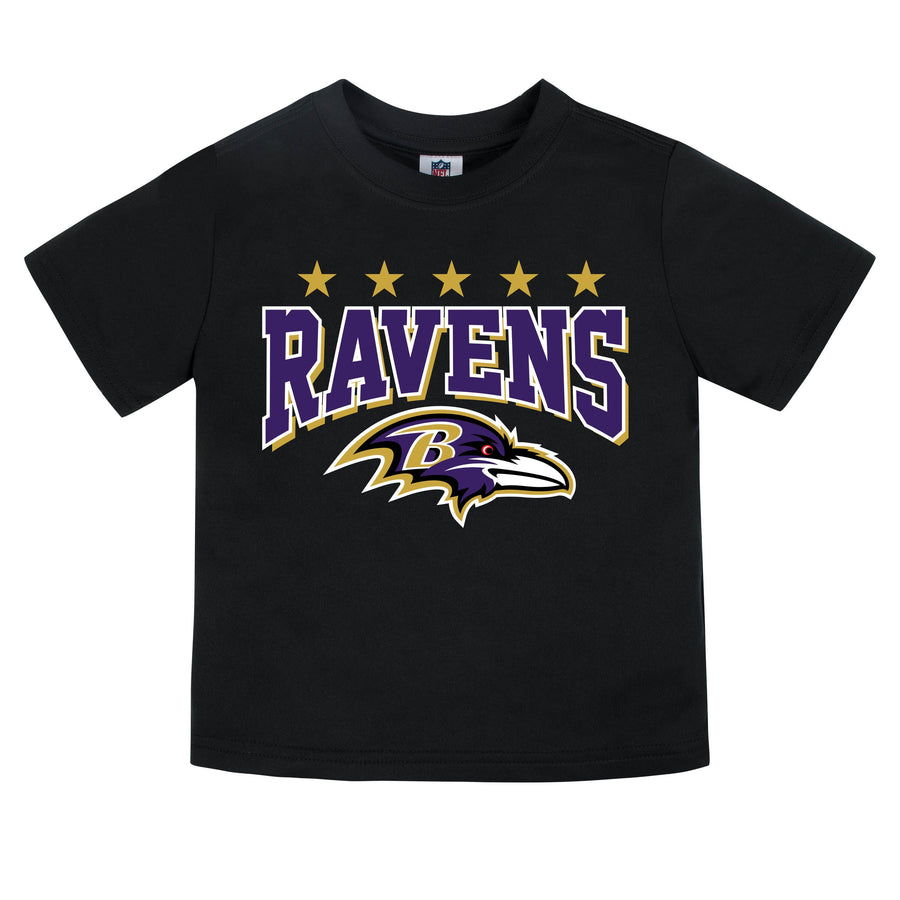 Baltimore Ravens Boys Short Sleeve Tee Shirt-Gerber Childrenswear