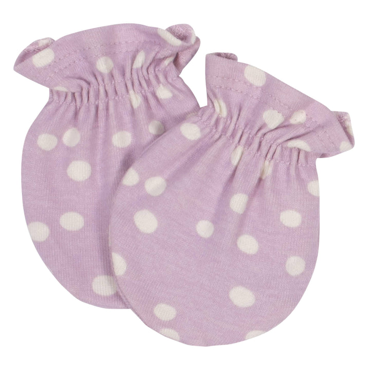 4-Pack Baby Girls Ducklings Organic Mittens-Gerber Childrenswear
