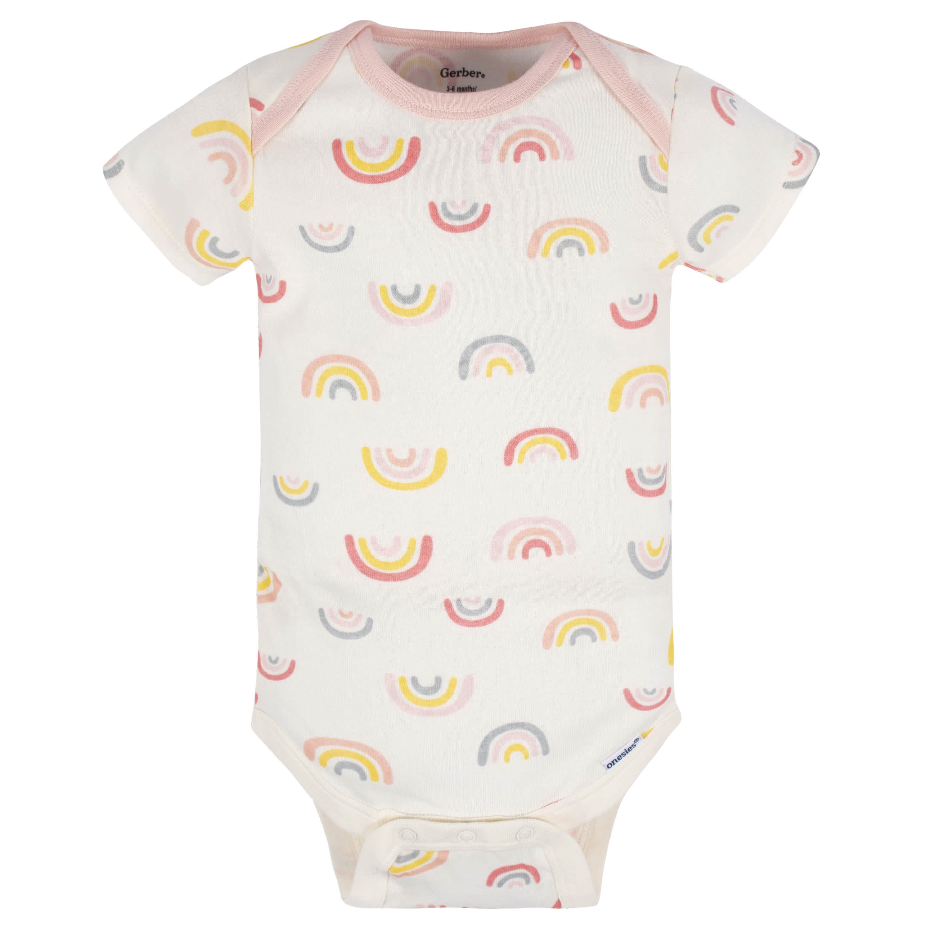 8-Pack Baby Girls Golden Floral Onesies® Bodysuits