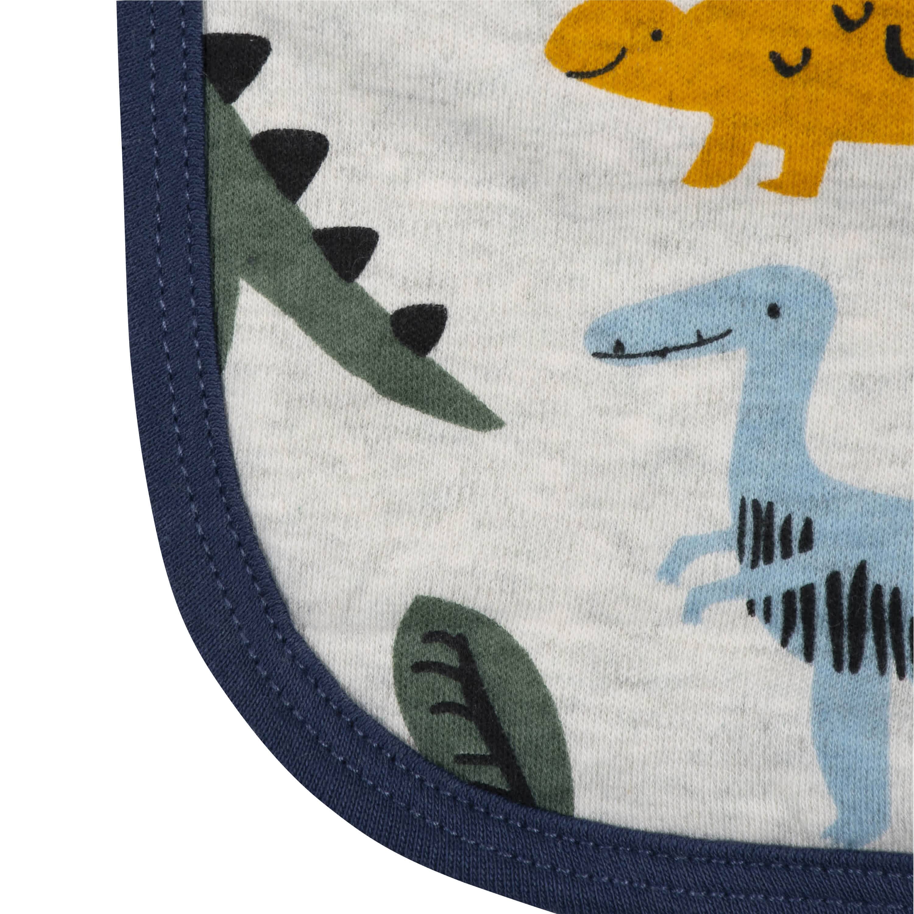 4-Pack Baby Boys Dino Terry Burp Cloths-Gerber Childrenswear