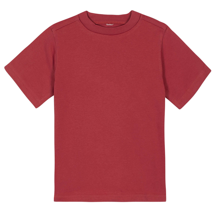 Gerber® Premium Short Sleeve Tee Shirt - Red-Gerber Childrenswear