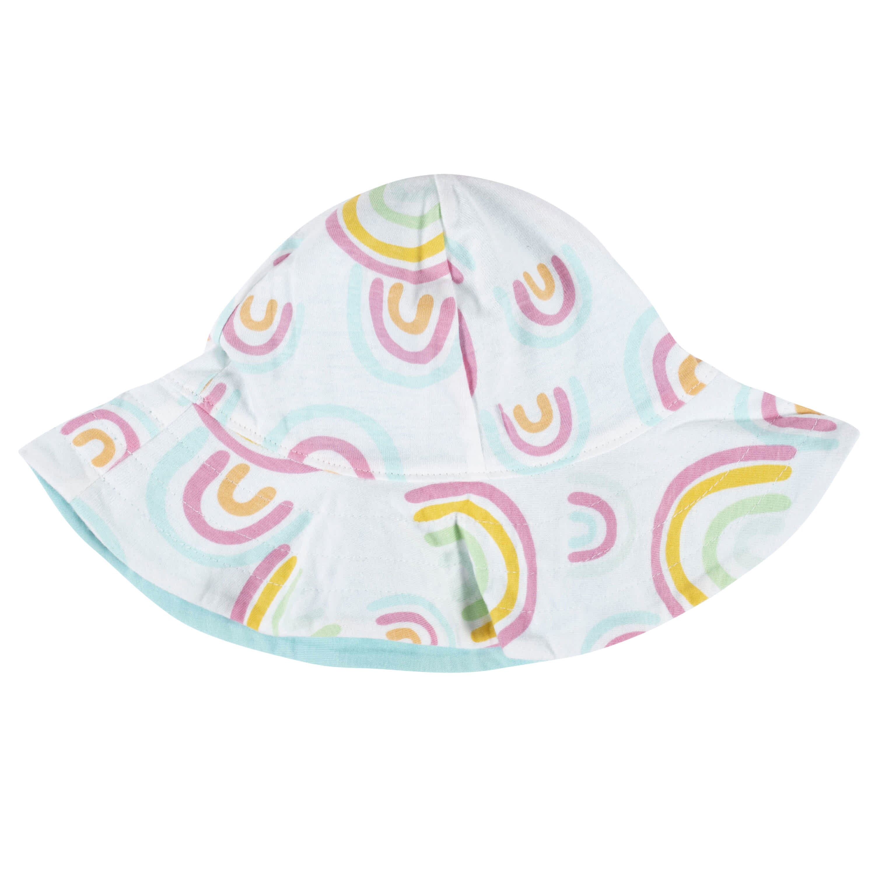 3-Piece Baby & Toddler Girls Dots Of Rainbows Dress, Diaper Cover & Sun Hat Set