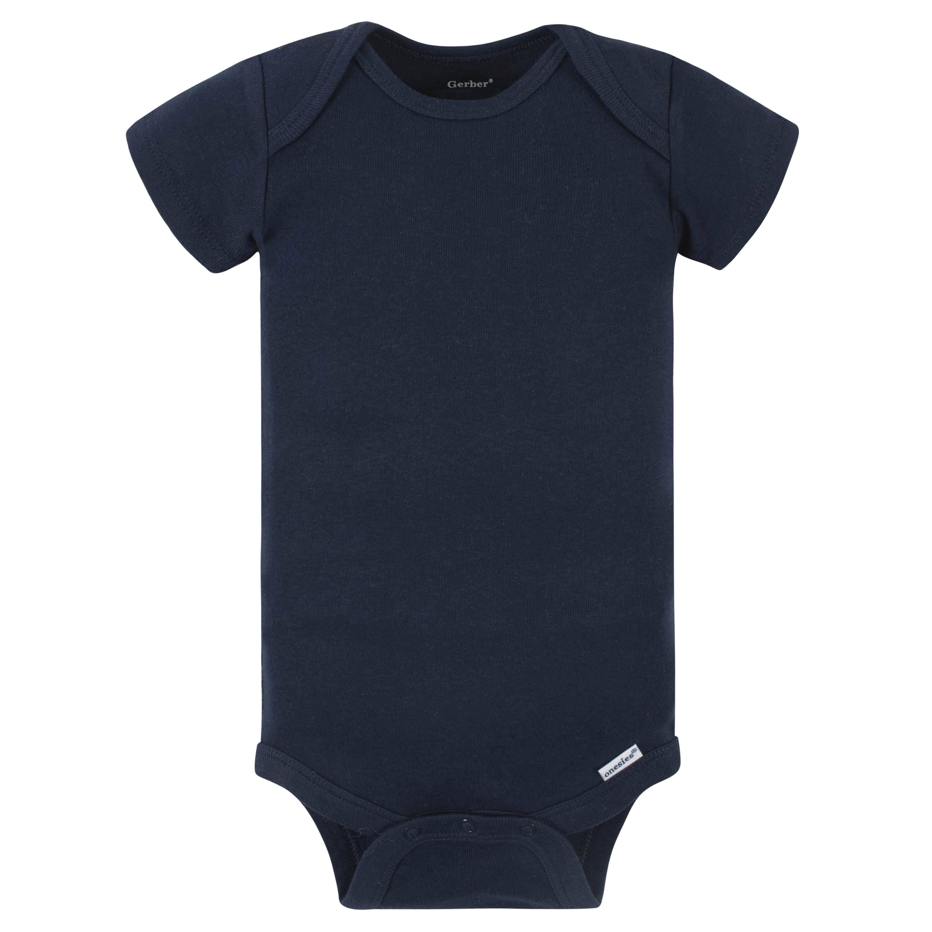 5-Pack Baby Navy Onesies® Bodysuits-Gerber Childrenswear