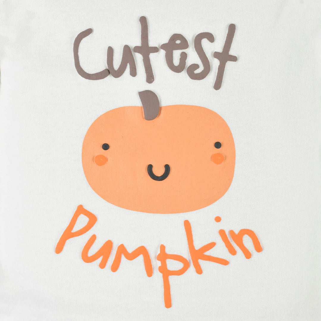 Baby Neutral Pumpkin Long Sleeve Onesies® Bodysuit-Gerber Childrenswear