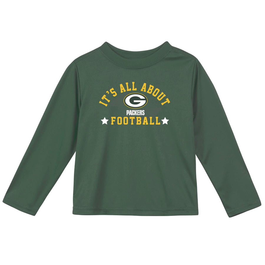 Green Bay Packers Baby & Toddler Boys Long Sleeve Tee Shirt-Gerber Childrenswear
