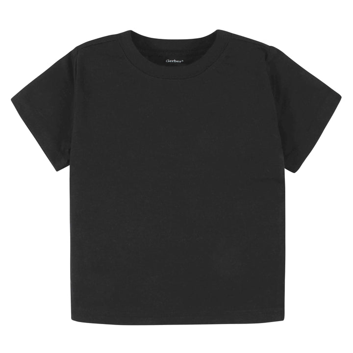 5-Pack Baby & Toddler Black Premium Short Sleeve Tees-Gerber Childrenswear