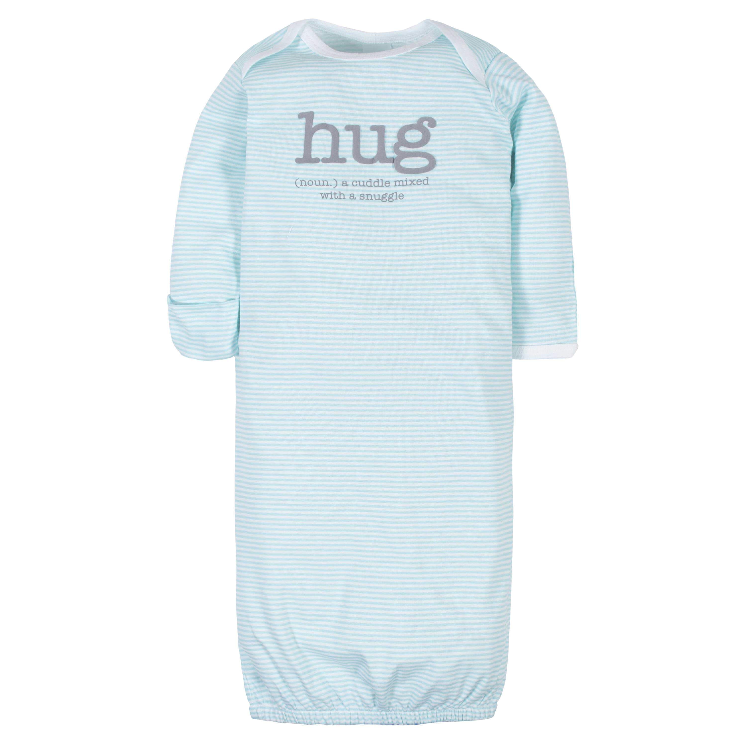 Gerber® 4-Pack Baby Neutral Words Gowns (Preemie)-Gerber Childrenswear