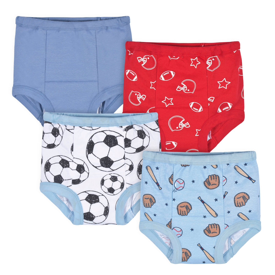 4-Pack Toddler Boys Sports Training Pants